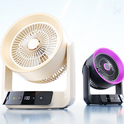 💨 Csendes asztali ventilátor intelligens LED-kijelzővel | Utánvéttel ✨