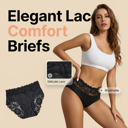 👙 Női puha, lélegző csipkés bugyi – 100% pamut betét, rugalmas csipke – Utánvéttel ✨