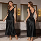 👗 Elegáns, V-nyakú hálóing – Selyemszatén, állítható pántokkal, csábító hálóruha – Utánvéttel ✨
