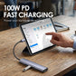⚡ 5-az-1-ben USB-C hub 4K HDMI-vel | 60 Hz, PD 100 W, 5 Gbps USB-A – utánvéttel ✨