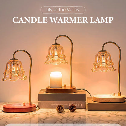 🕯️ Lily gyertyatartó lámpa – Felfelé irányuló viaszolvasztás, láng nélkül, lakberendezési tárgy – Utánvéttel 💐
