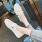 👞 Női alkalmi csúszásmentes PU bőr cipő – kényelmes, slip-on – Utánvét ✨