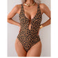 👙🐆 Szembetűnő leopárdmintás monokini – Kivágások, csokornyakkendő-díszítés, üdülőhelyi csillogás – Utánvéttel 💪🎯