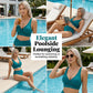 👙 Női bikini szett, redős díszítéssel, magas derékvonalú – karcsúsító fazon, áttört felső, méretek: S–2XL – utánvéttel ✨