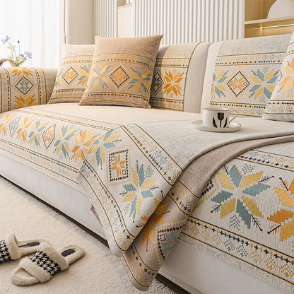 🛋️ Puha bohem kanapéhuzat – szennyeződésálló, boho minta, mosható – Utánvét 💪