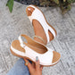 👡 Női vintage nyitott orrú kényelmes szandálok – EU 36-43, retro divat – Utánvét ☁️✨