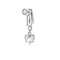 💎 Piercing nélküli, rögzíthető köldökgyűrű – 316L sebészeti acél, CZ csillogás – Utánvéttel ✨