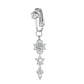 💎 Piercing nélküli, rögzíthető köldökgyűrű – 316L sebészeti acél, CZ csillogás – Utánvéttel ✨