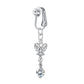 💎 Piercing nélküli, rögzíthető köldökgyűrű – 316L sebészeti acél, CZ csillogás – Utánvéttel ✨