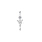 💎 Piercing nélküli, rögzíthető köldökgyűrű – 316L sebészeti acél, CZ csillogás – Utánvéttel ✨