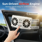 ☀️ Tartsa hűvösen autóját – Automata napelemes szellőző ventilátor hőmérséklet-kijelzővel – Utánvétes 🚗💨