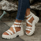 Edgy Studded Platform Roman Sandals