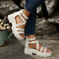 Edgy Studded Platform Roman Sandals
