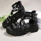 Edgy Studded Platform Roman Sandals