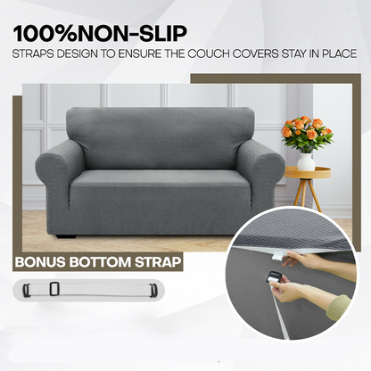 🛋️ Nagyon rugalmas jacquard kanapéhuzat – csúszásgátló, háziállatbarát, mosógépben mosható, 2-, 3- és 4-üléses kanapékhoz – utánvéttel ✨