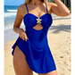 ⭐ Női áttört bikini-ruha, tengeri csillag díszítéssel – Könnyű, horgolt design, strand- és nyári viselet – Utánvét 🩱✨