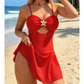 ⭐ Női áttört bikini-ruha, tengeri csillag díszítéssel – Könnyű, horgolt design, strand- és nyári viselet – Utánvét 🩱✨