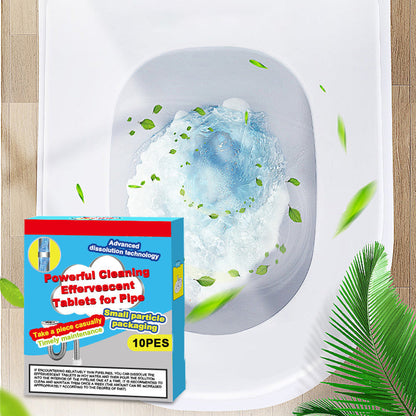 💧 Energikus buborékos csőtisztító – Pezsgőtablettás, szagtalanító és lerakódásoldó 🔥
