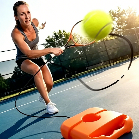 🎾 Egyéni tenisz-visszapattanó edző – Tölthető talp – Utánvéttel ✨