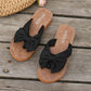 👡 Elegáns, retro stílusú, masnis lapos sarkú szandál – Felcsúszós, nyitott orrú, kényelmes nyári lapos sarkú cipő – Utánvéttel ✨