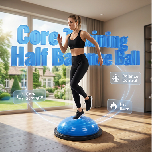 🧘 Balance Trainer félgömb – kétoldalas, csúszásgátló talppal, erőfejlesztéshez és rehabilitációhoz – utánvéttel 📦
