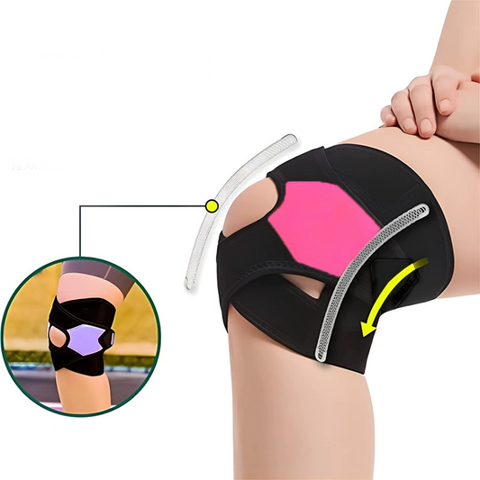 🏃 Nyitott térdkalács-támasztó futáshoz és sportoláshoz – Patella stabilizáló, állítható – Utánvét ✨