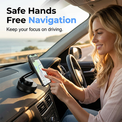 🚘 Összecsukható mágneses autós telefontartó – kompakt, stabil, egykezes – Utánvét ✨