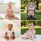 👶 Babaruha fodrokkal és masnis fejpánttal – Puha pamut, patentos záródás, 0–24 hónap – Utánvéttel ✨