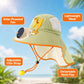 🧢 Napvédő karimás sapka beépített hűtőventilátorral – UPF 50+, napenergia/USB-ről táplált, széles karimájú – Utánvéttel ✨