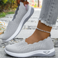 👟 Könnyű, lélegző női túracipő – hálós felsőrész, párnázott talp, csúszásgátló – utánvéttel ✨