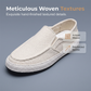 🌿👟 Férfi könnyű, nyári lenvászon szabadidőcipő – Légáteresztő, memóriahabos, slip-on – Utánvét ✨