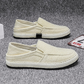 🌿👟 Férfi könnyű, nyári lenvászon szabadidőcipő – Légáteresztő, memóriahabos, slip-on – Utánvét ✨