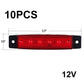 ⚡10 db LED oldalsó jelzőfények – sárga/piros, vízálló, DOT-minősítésű, pótkocsikhoz és lakóautókhoz – utánvéttel 🎯