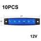 ⚡10 db LED oldalsó jelzőfények – sárga/piros, vízálló, DOT-minősítésű, pótkocsikhoz és lakóautókhoz – utánvéttel 🎯