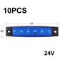 ⚡10 db LED oldalsó jelzőfények – sárga/piros, vízálló, DOT-minősítésű, pótkocsikhoz és lakóautókhoz – utánvéttel 🎯