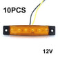⚡10 db LED oldalsó jelzőfények – sárga/piros, vízálló, DOT-minősítésű, pótkocsikhoz és lakóautókhoz – utánvéttel 🎯