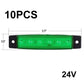 ⚡10 db LED oldalsó jelzőfények – sárga/piros, vízálló, DOT-minősítésű, pótkocsikhoz és lakóautókhoz – utánvéttel 🎯