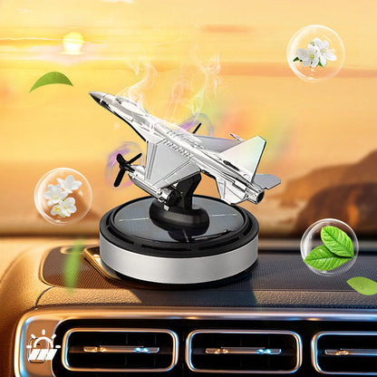 🛩️ Repülőgép alakú, napenergiával működő, forgó autóillatosító – napenergiával működik, dinamikus propellerrel, műszerfal-dísz – utánvéttel ✨
