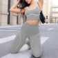 🏋️‍♀️ Női, rendkívül rugalmas jóga szett – Légáteresztő sportmelltartó és hasformáló leggings – Utánvéttel 📦