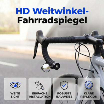 🚲 360°-ban forgatható kerékpár-visszapillantó – Széles látószög, HD üveg, univerzális – Utánvét 👀✨