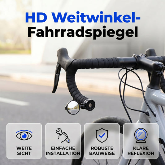 🚲 360°-ban forgatható kerékpár-visszapillantó – Széles látószög, HD üveg, univerzális – Utánvét 👀✨