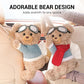 🐻🧸 Imádnivaló mackós plüss autószalvétatartó – aranyos, puha dekoráció, fejtámlára akasztható doboz, szalvétakibocsátó – utánvéttel 🎀