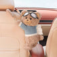 🐻🧸 Imádnivaló mackós plüss autószalvétatartó – aranyos, puha dekoráció, fejtámlára akasztható doboz, szalvétakibocsátó – utánvéttel 🎀