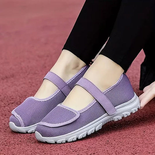 🧘 Női lélegző hálós sétálócipő – Könnyű, párnázott, mindennapi sétákhoz – Utánvét 👟✨