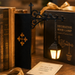 📚 Retro utcai lámpa könyvtámasz – Meleg fény, nosztalgikus hangulat – Utánvét ✨
