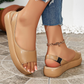 💞Divatos vastag párnázott talpú női szandál👡