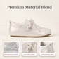 👟 Női retro német sportcipő gyöngyös szalagfűzővel – lapos talp, retro minimalista stílus – utánvéttel ✨