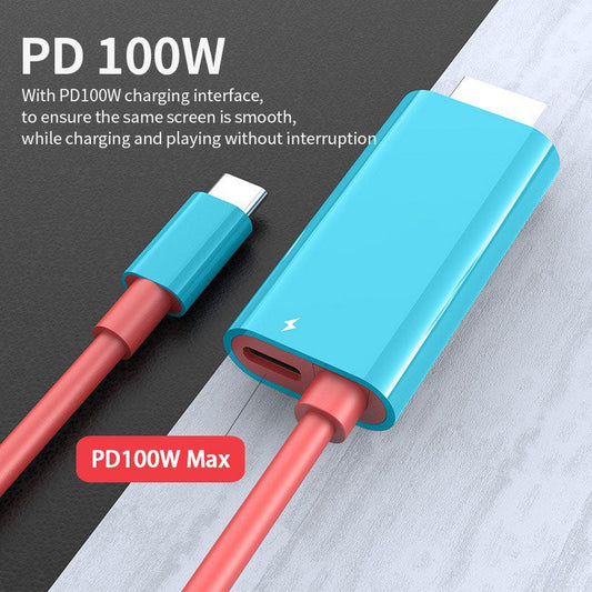 🎮 USB-C–HDMI kábel Switchhez – 4K 60Hz, 2m, TV & monitor – Utánvét 📦