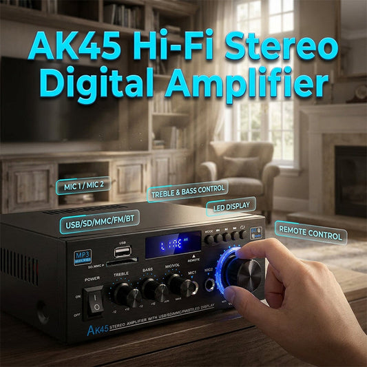 🔊 Professzionális digitális karaoke-erősítő – 360 W, HDMI/Bluetooth/USB, DSP-keverés – utánvéttel ✨