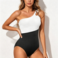 👙 Női egy vállú redős egyrészes fürdőruha – Elegáns, letisztult szabás, kényelmes – Utánvét ✨